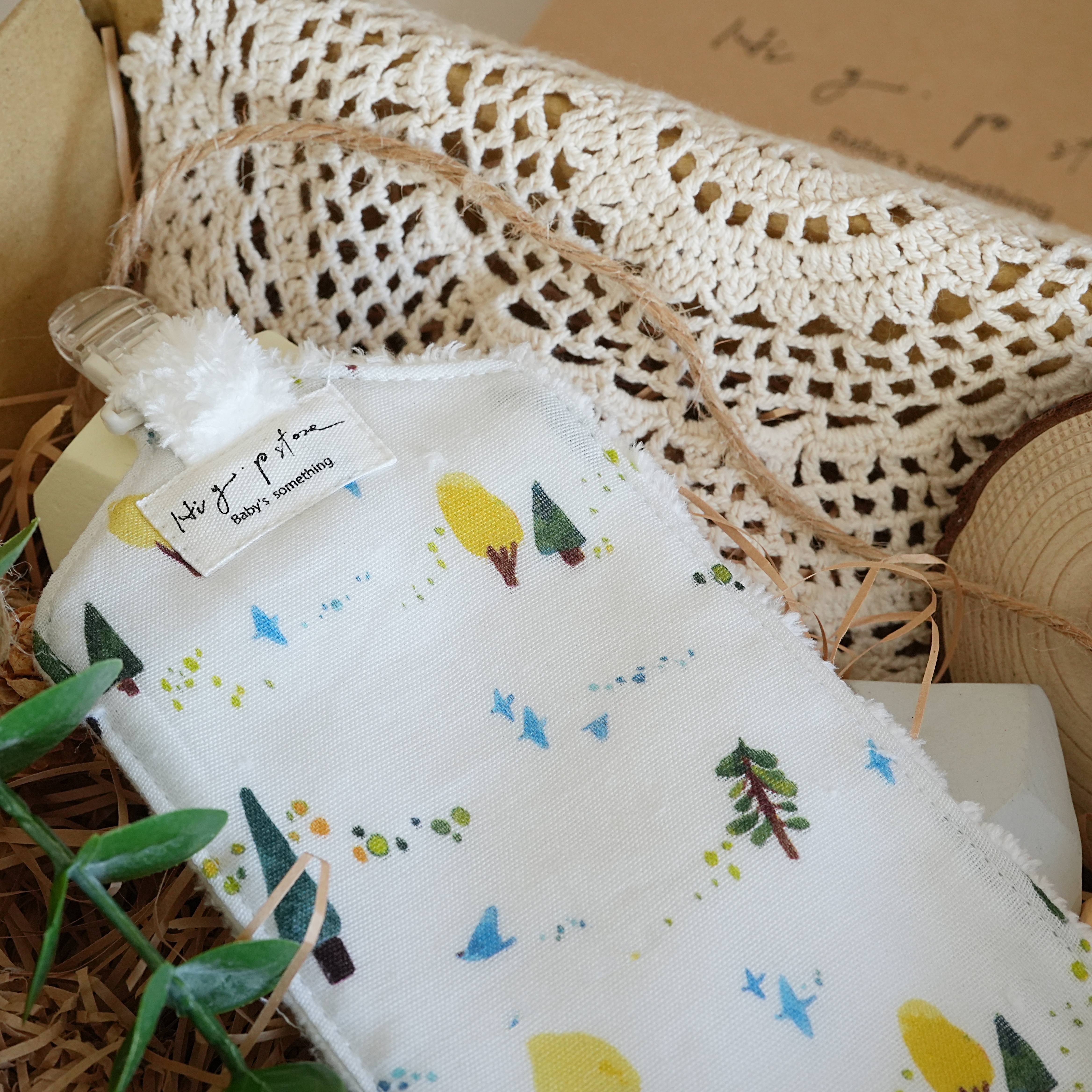 Hi Y.P store-手作手帕夾-獨家設計款-鳥語森林