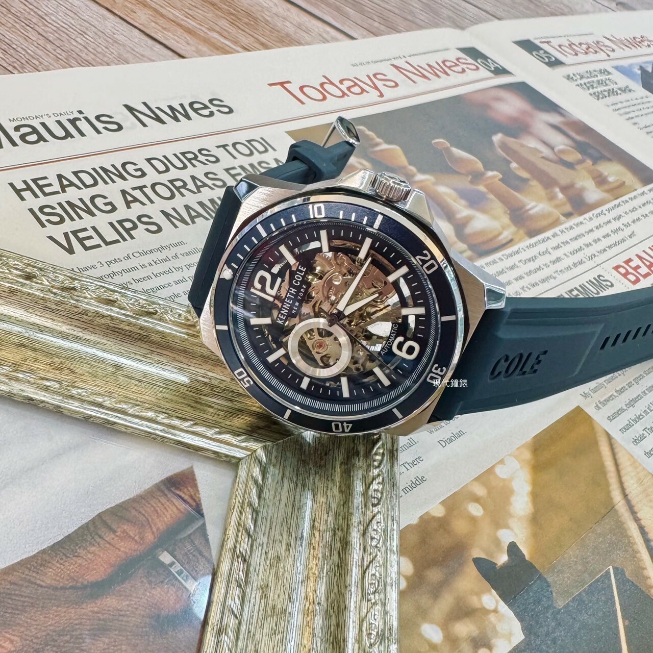 【KENNETH COLE】鏤空機芯機械男錶KCWGR0013502 45mm 現代鐘錶