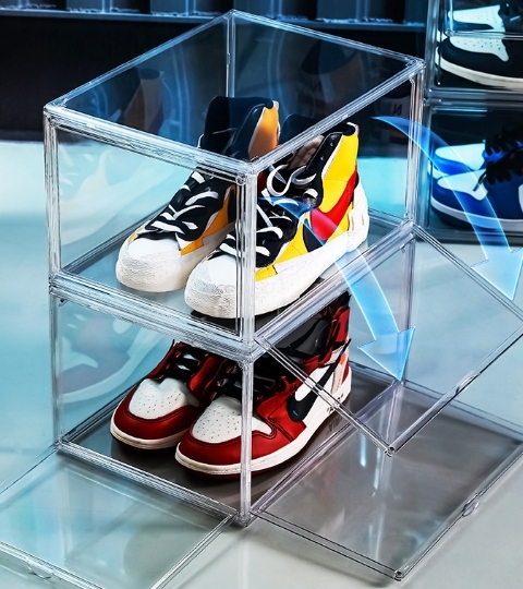 防御工事 REVOCASE 雙開磁吸透明展示鞋盒