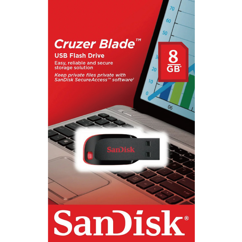 【SanDisk】CRUZER BLADE CZ50 USB2.0 隨身碟 台灣公司貨 8G