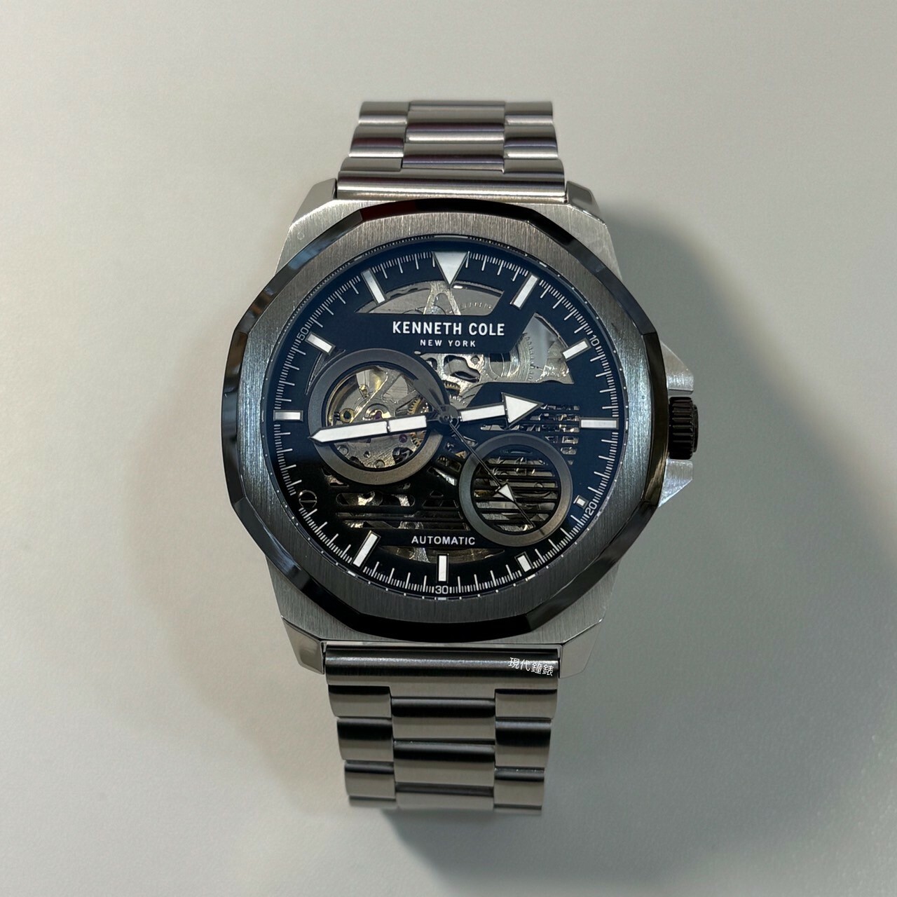 【KENNETH COLE】鏤空機芯機械男錶KCWGL0013601 45mm 現代鐘錶