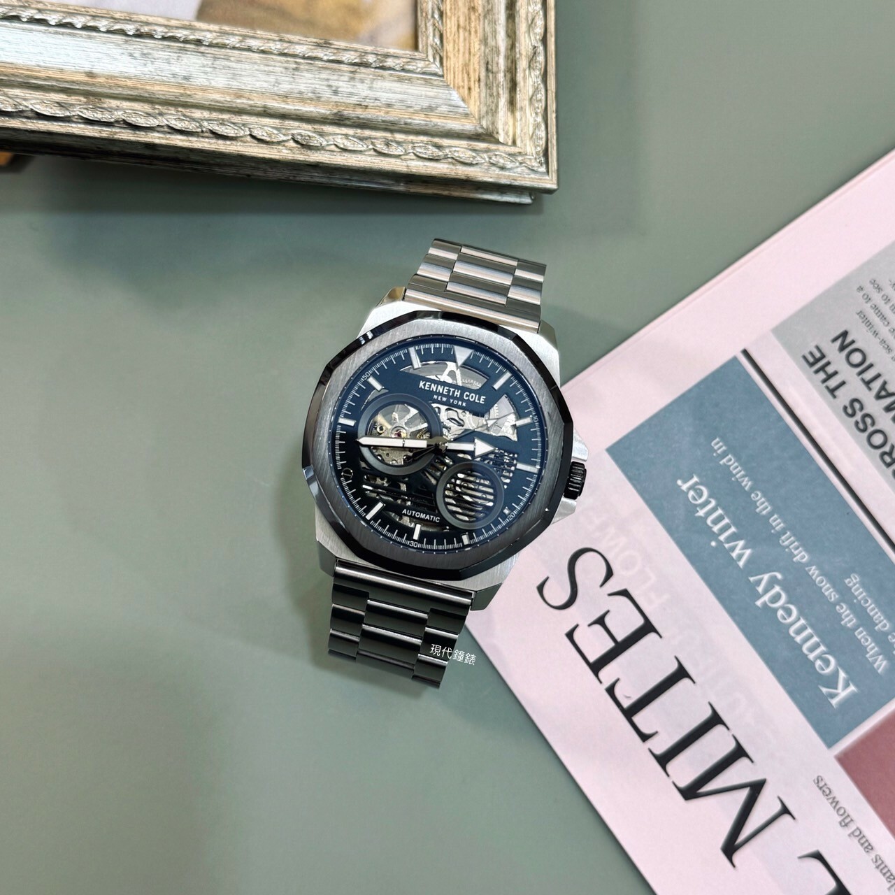 【KENNETH COLE】鏤空機芯機械男錶KCWGL0013601 45mm 現代鐘錶