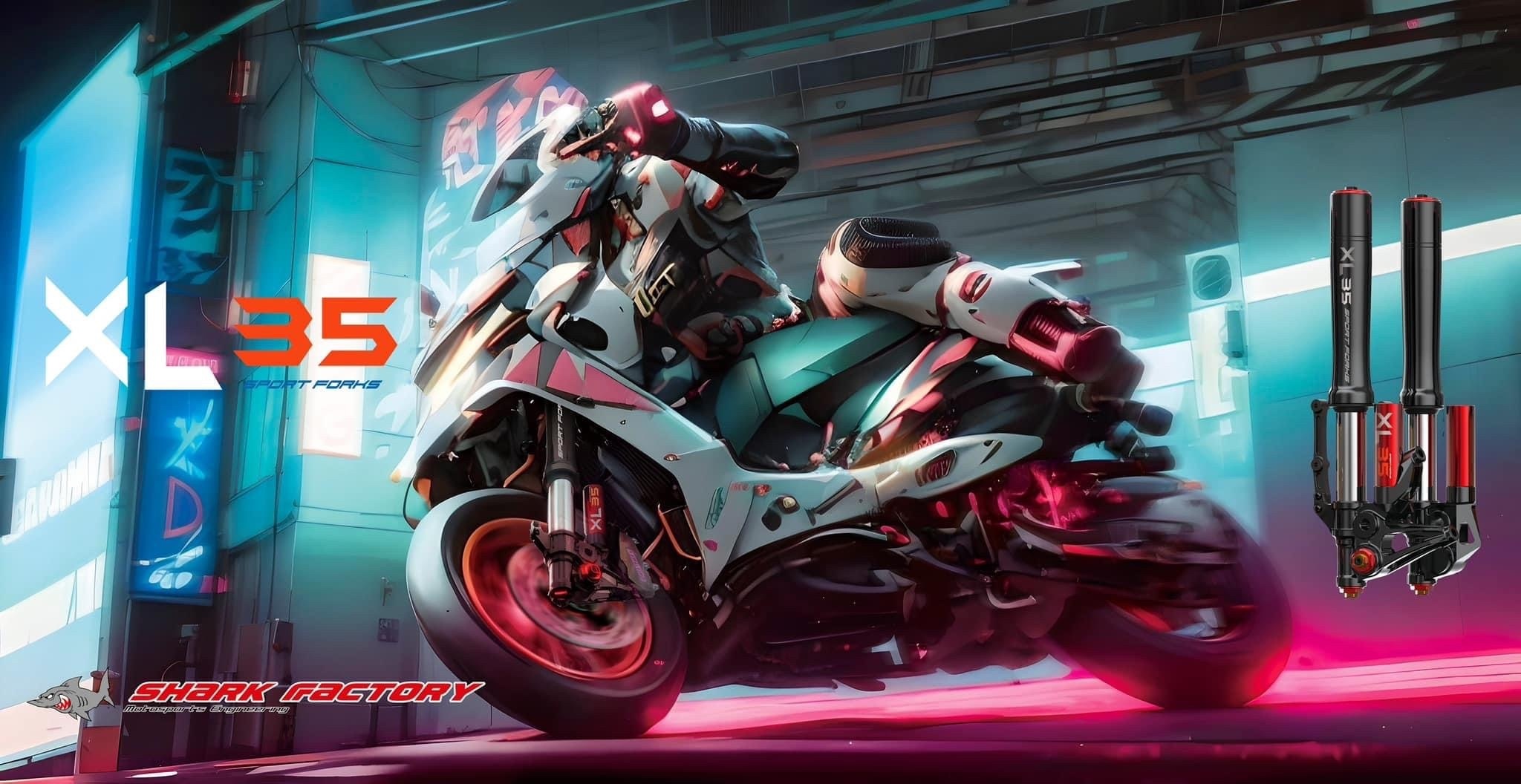 【鯊魚工廠】XL35 倒叉 前叉 前避震 避震器