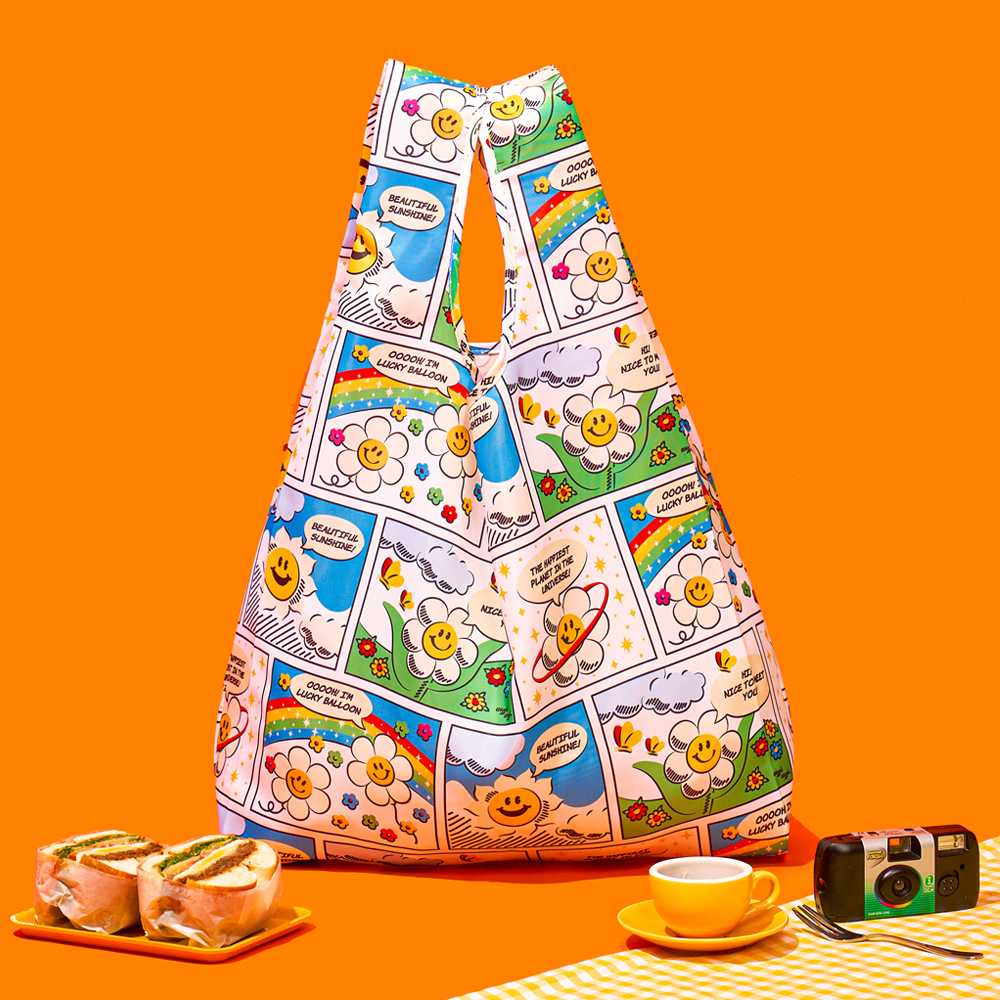 WIGGLE WIGGLE Picnic Bag-Vintage Cartoon 環保購物袋