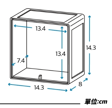 防御工事 Revocase Square 小型收藏收納展示盒
