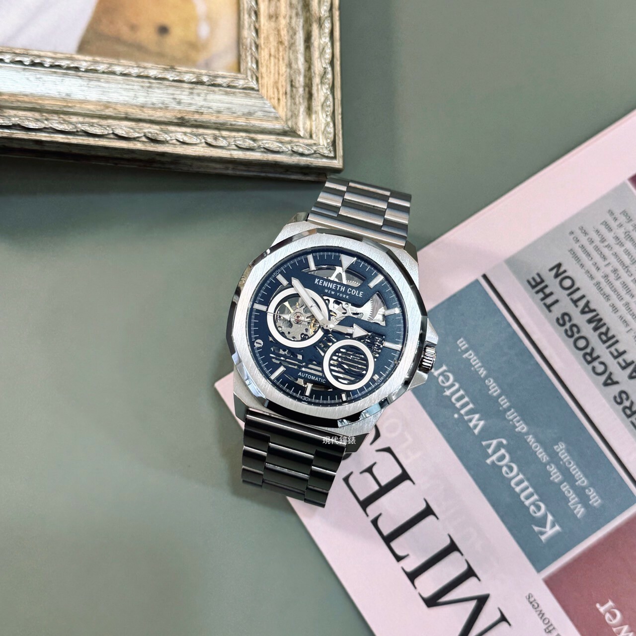 【KENNETH COLE】鏤空機芯機械男錶KCWGL0013602 45mm 現代鐘錶