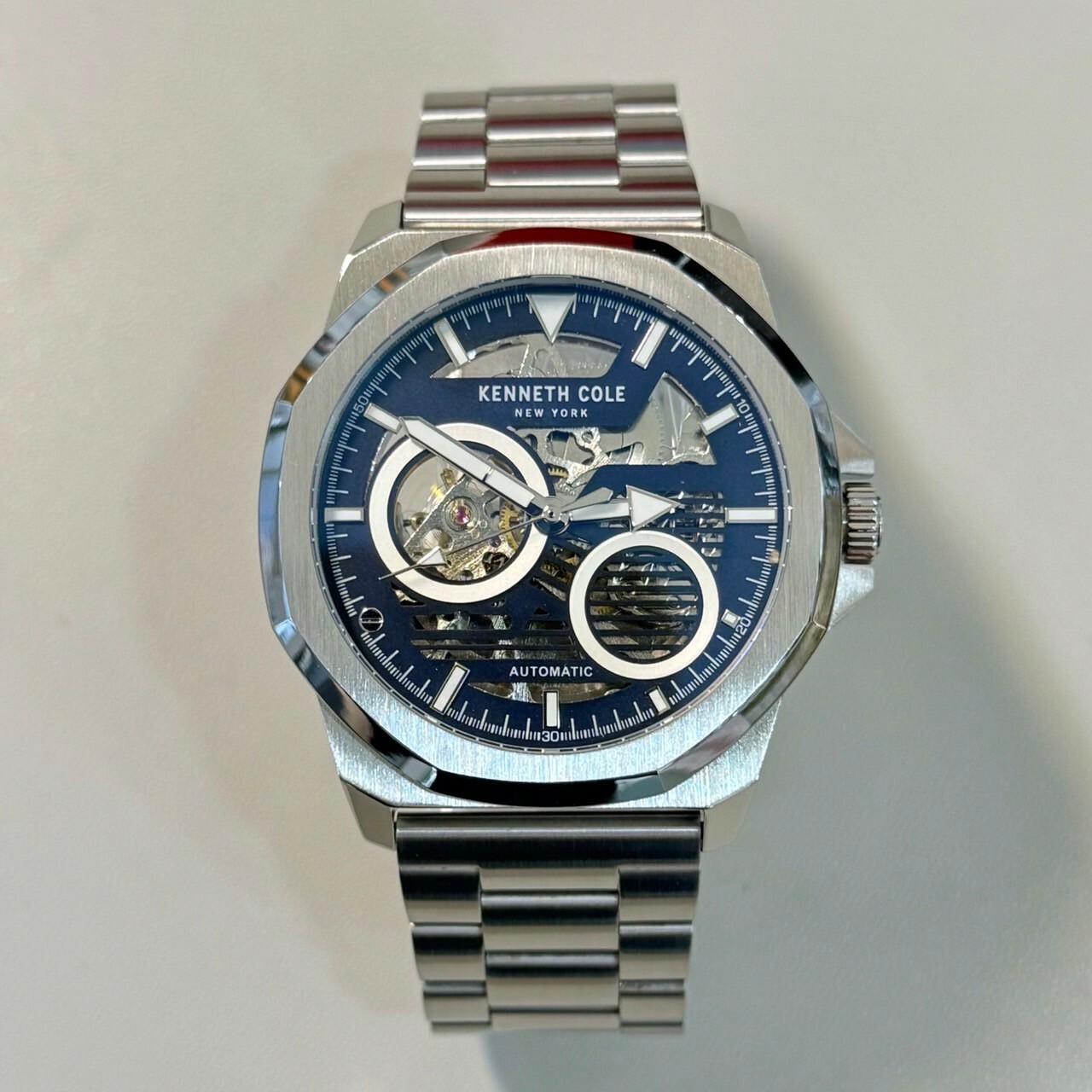 【KENNETH COLE】鏤空機芯機械男錶KCWGL0013602 45mm 現代鐘錶