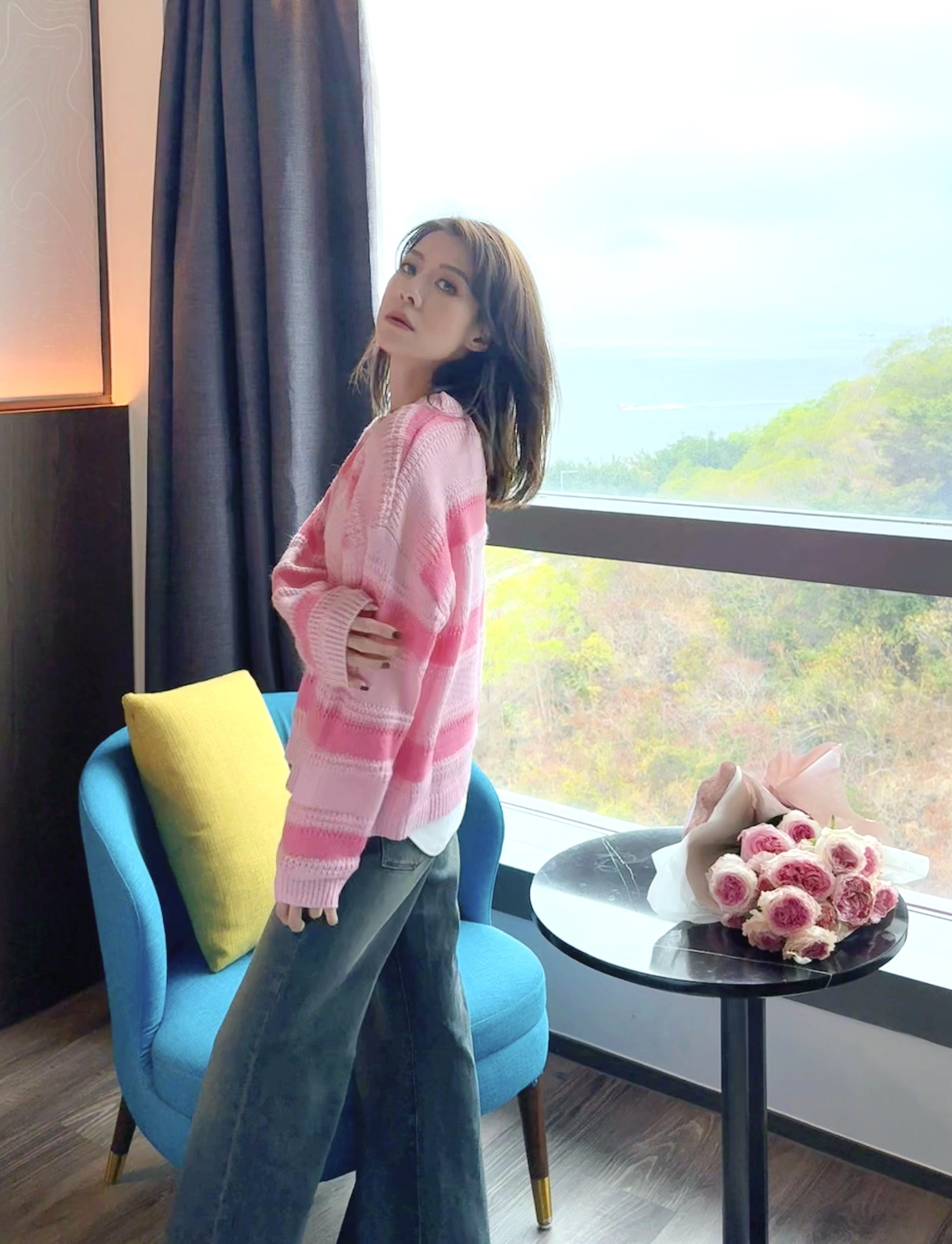 Loose-Fit Striped Cotton-Blend Sweater_KN243L12