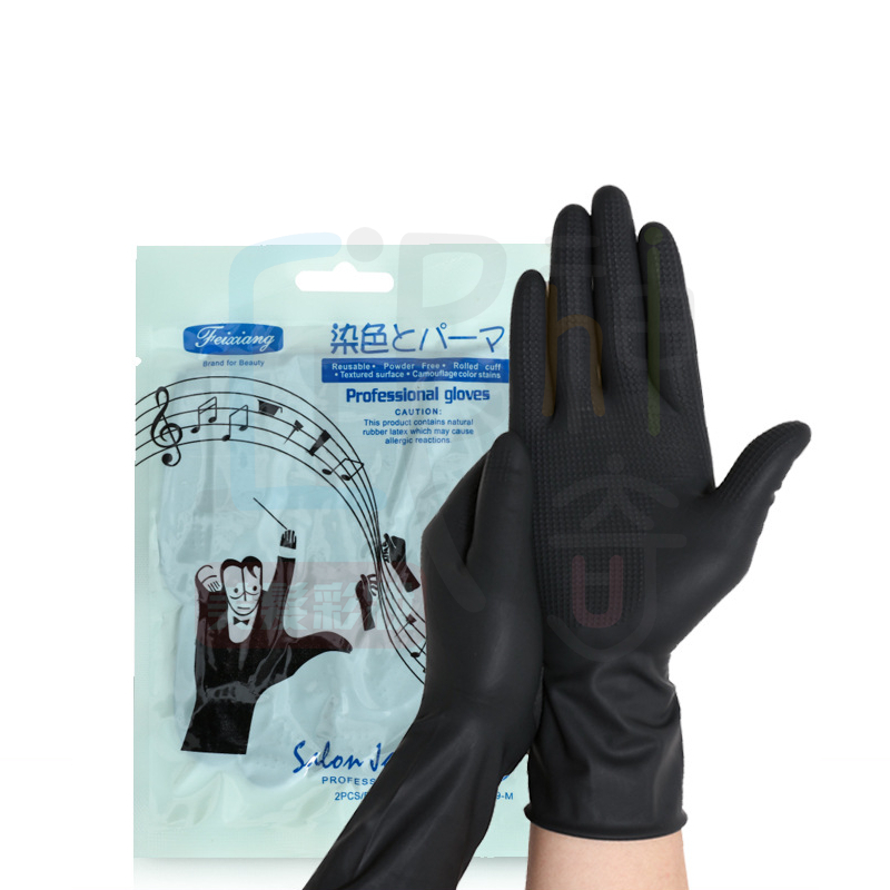 格紋黑色手套(1雙入)