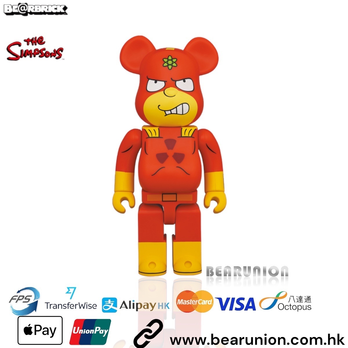 🥇現貨🥇Bearbrick 1000%  RADIOACTIVE MAN