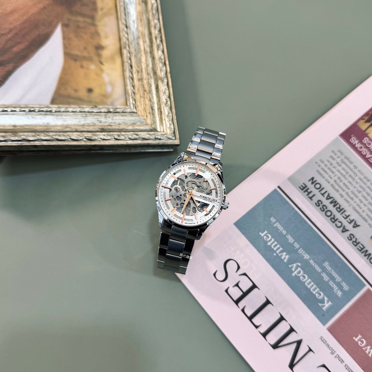 【KENNETH COLE】鏤空機芯機械女錶KCWLL0031503 34mm 現代鐘錶