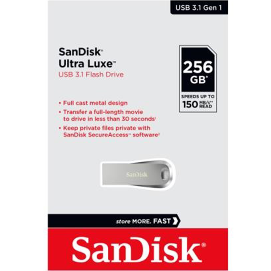 【SanDisk】Ultra Luxe USB 3.1 隨身碟 CZ7 256G