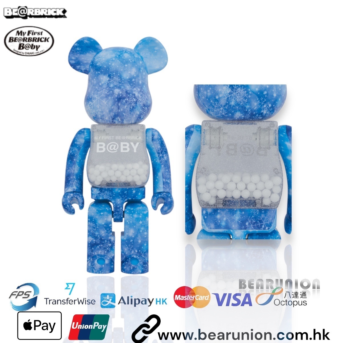 MY FIRST BE@RBRICK B@BY CRYSTAL OF SNOW Ver. 1000％