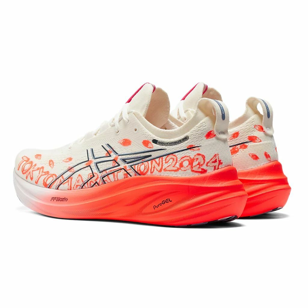 💥日本直送】Asics GEL-NIMBUS 26 TOKYO 櫻花設計男士跑鞋運動鞋橙色