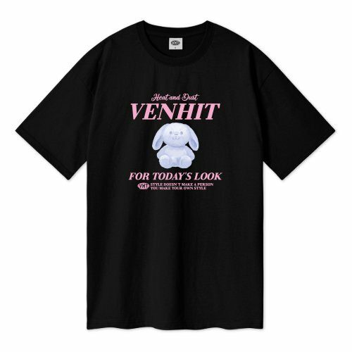 VENHIT Blue Rabbit Overfit T-Shirt