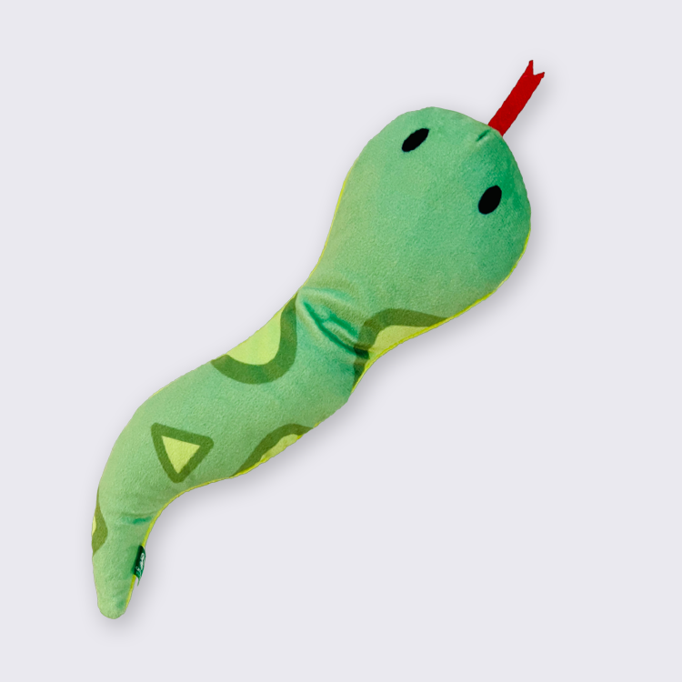 青色大蛇蛇-100%貓薄荷填充貓玩具