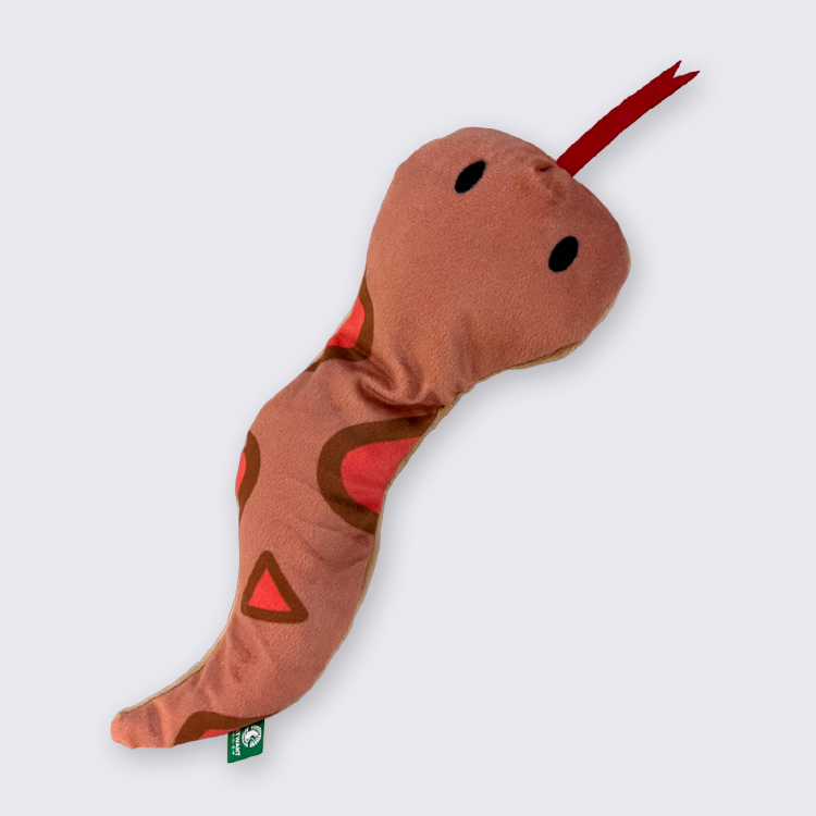 棕色大蛇蛇-100%木天蓼填充貓玩具