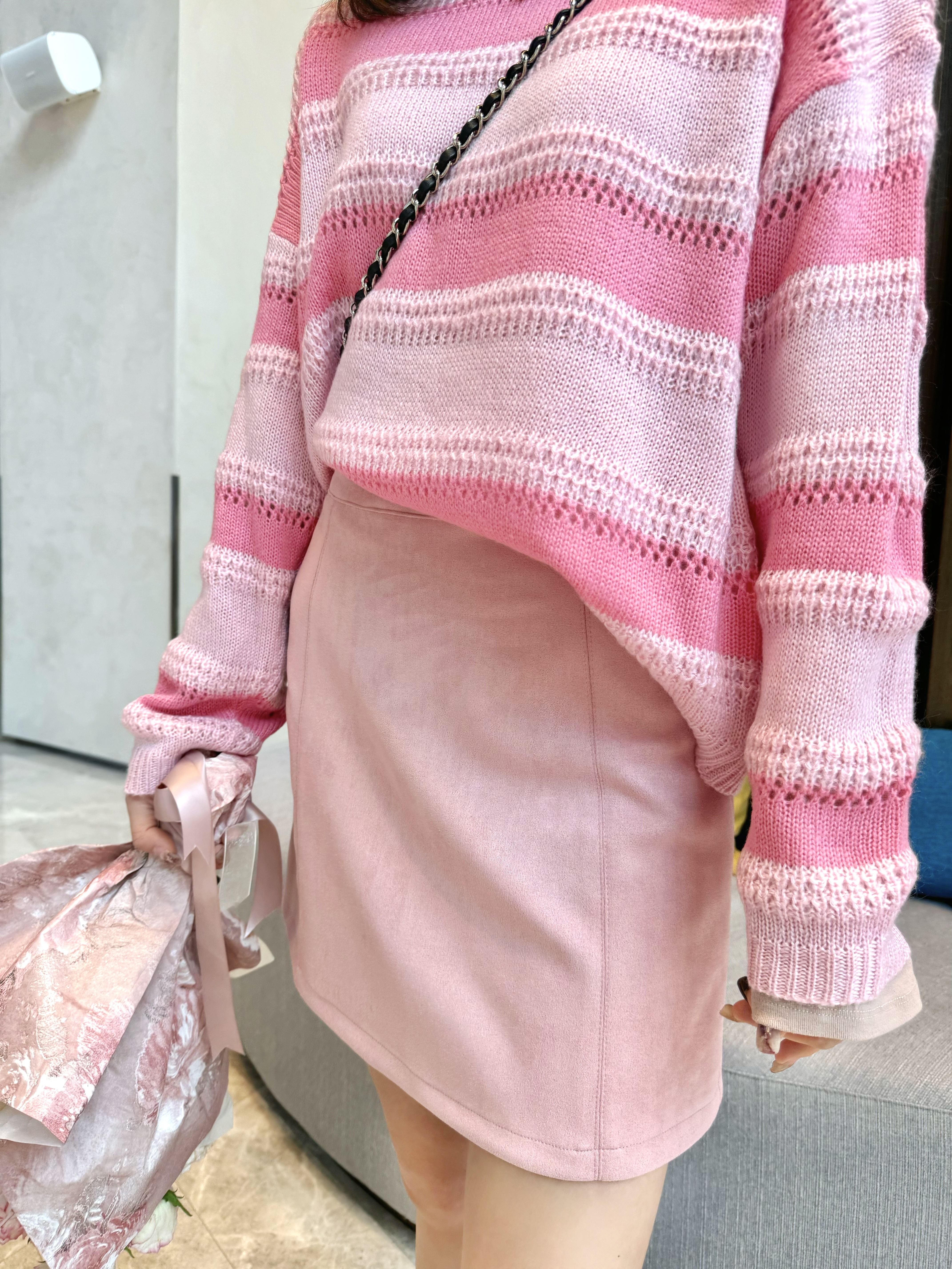 Faux Suede Mini Skirt_SK233L17