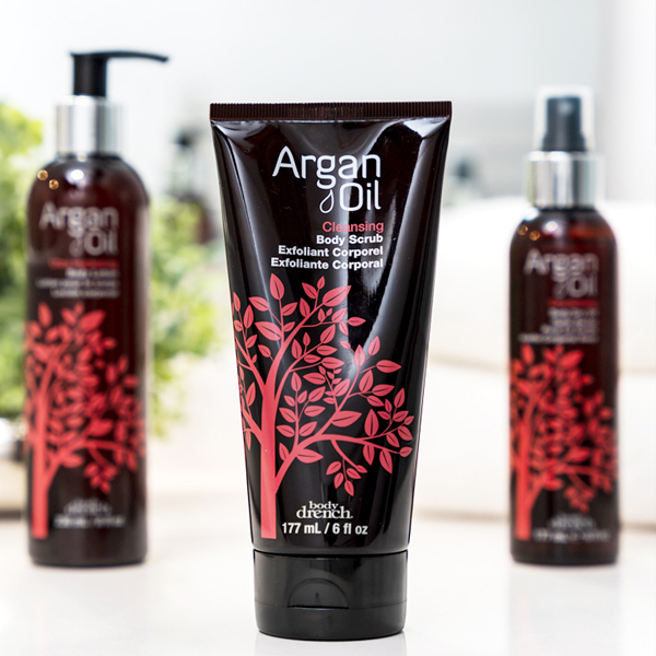 body drench argan oil exfoliating