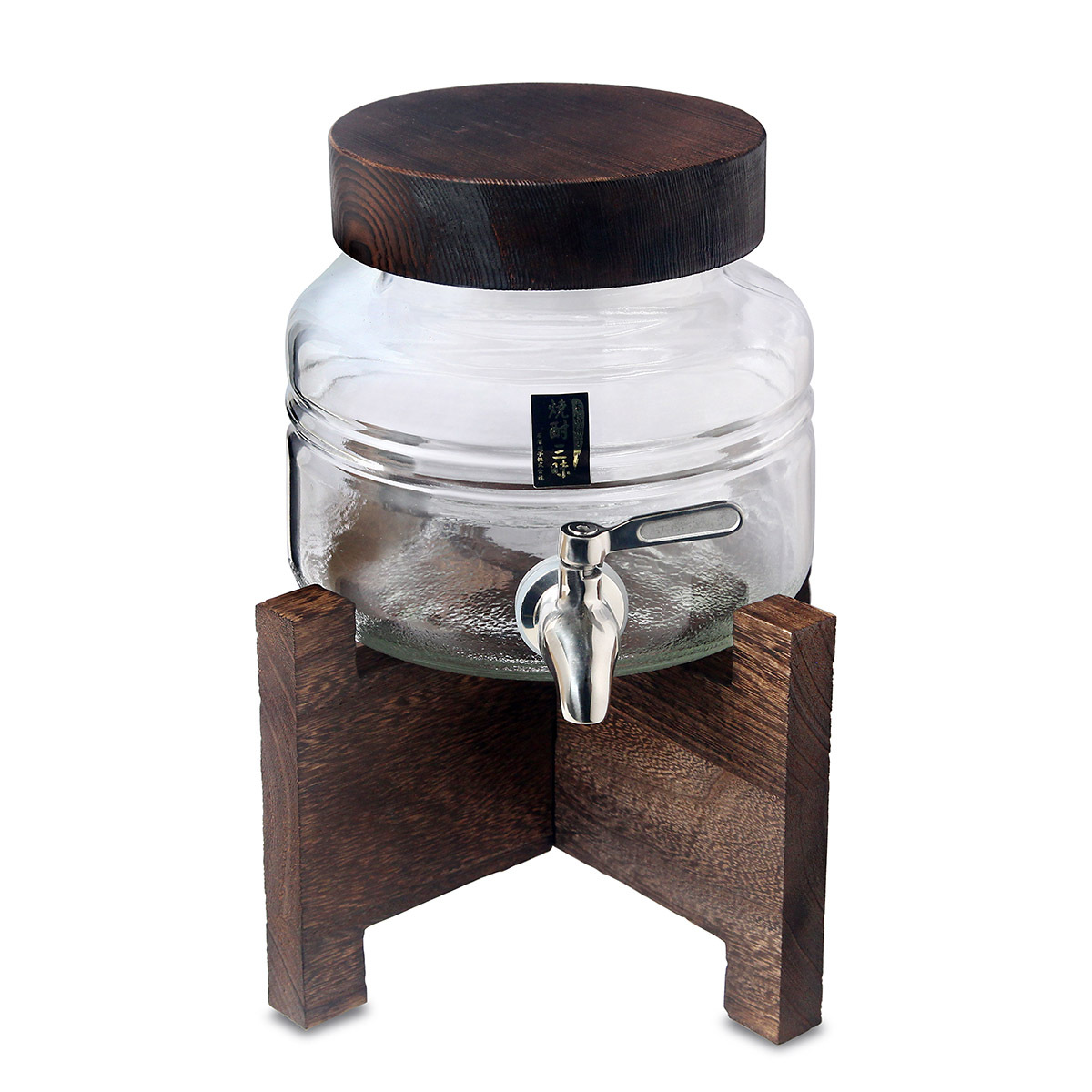 日本ADERIA 2.0L 玻璃燒酒壺連木架 -8633