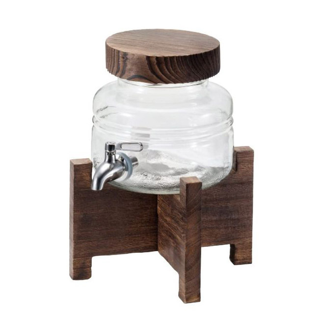 日本ADERIA 2.0L 玻璃燒酒壺連木架 -8633