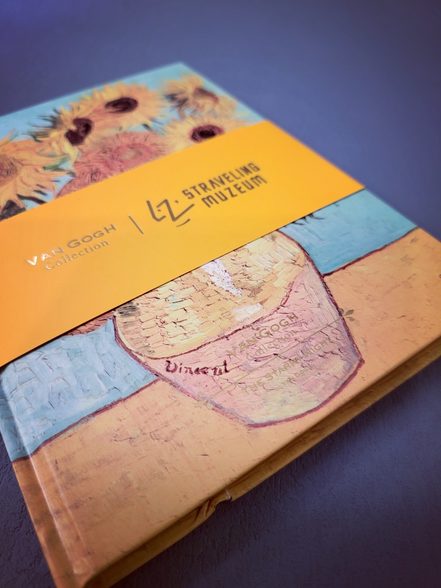 STRAVELING MUZEUM van gogh sunflower hardcover notebook