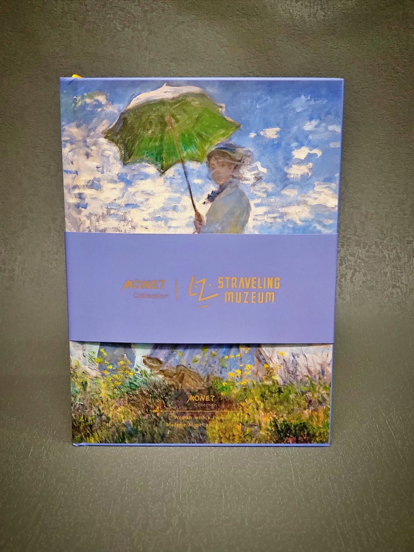 STRAVELING MUZEUM monet woman with a parasol hardcover notebook