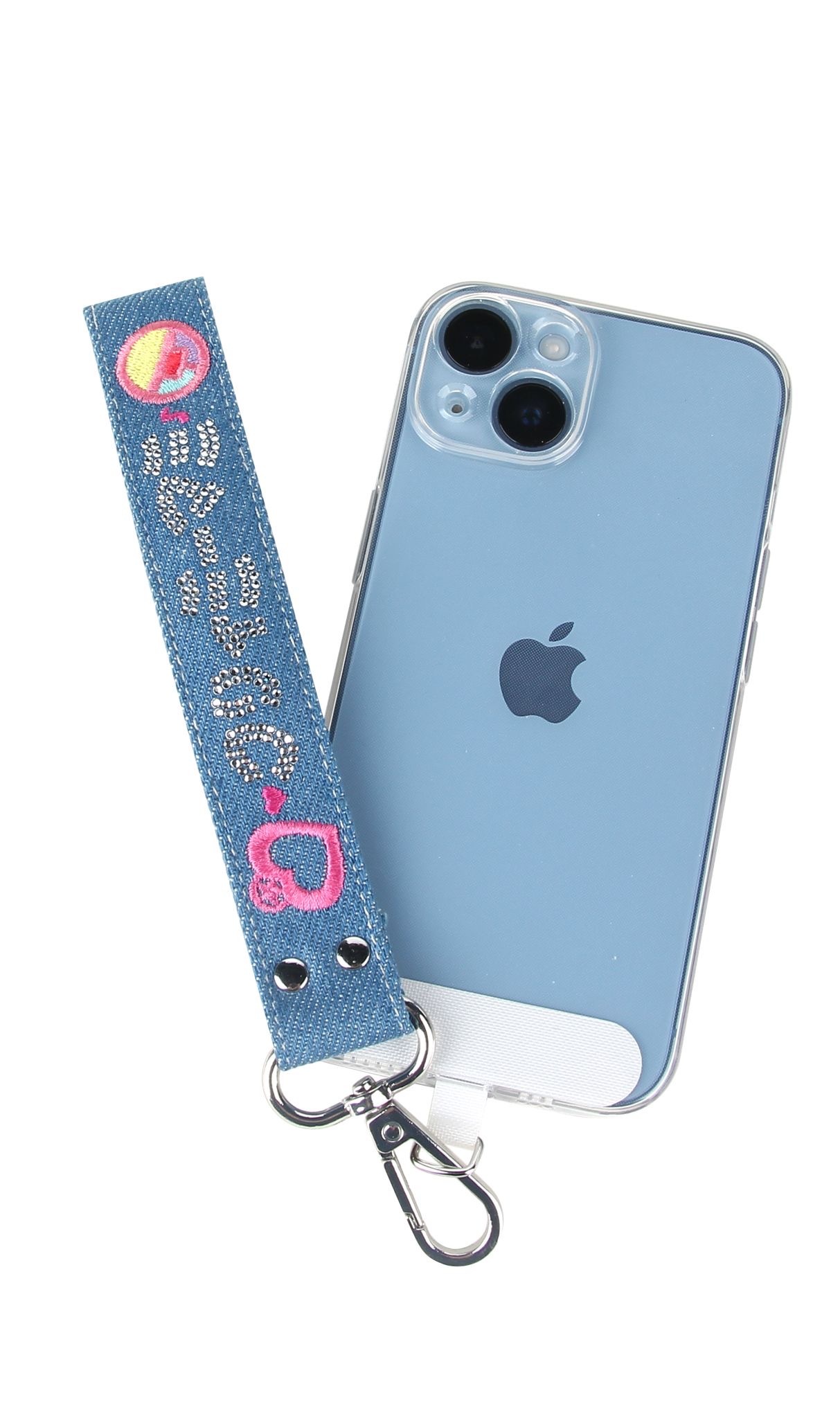 小忌廉電話腕帶（牛仔布）