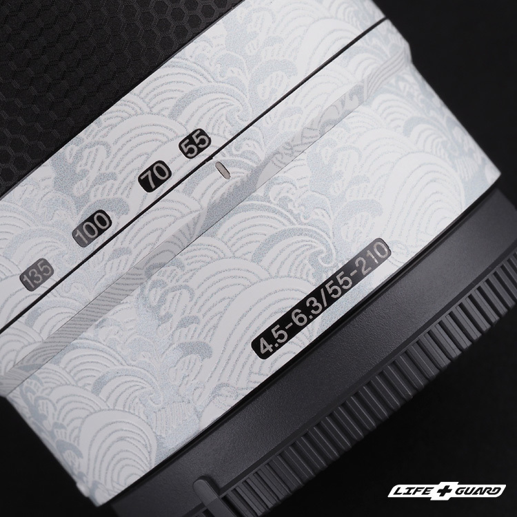 LIFE+GUARD 海浪白貼膜質感特寫，LIFE+GUARD 設計風格