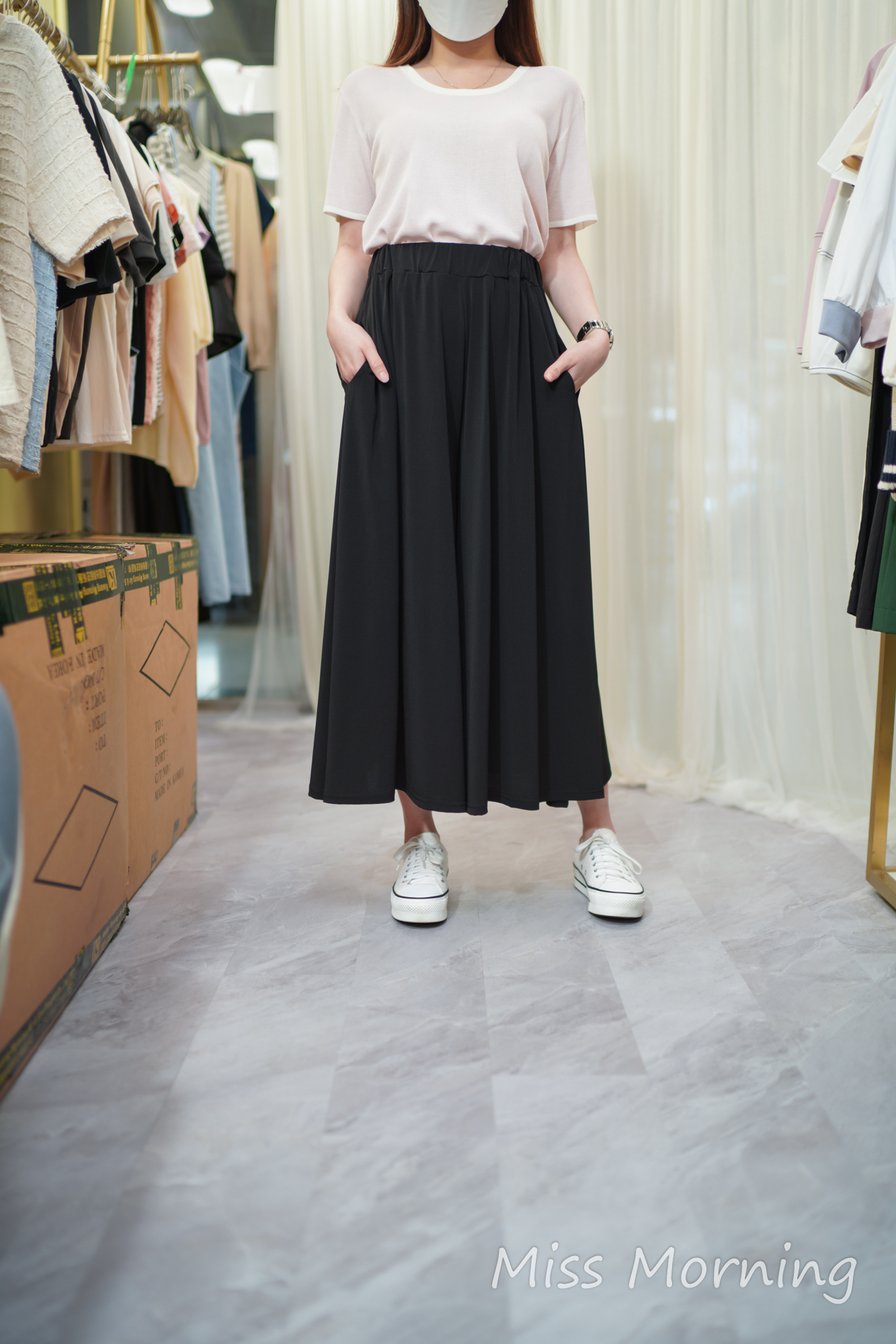 滑身棉裙褲(33697)