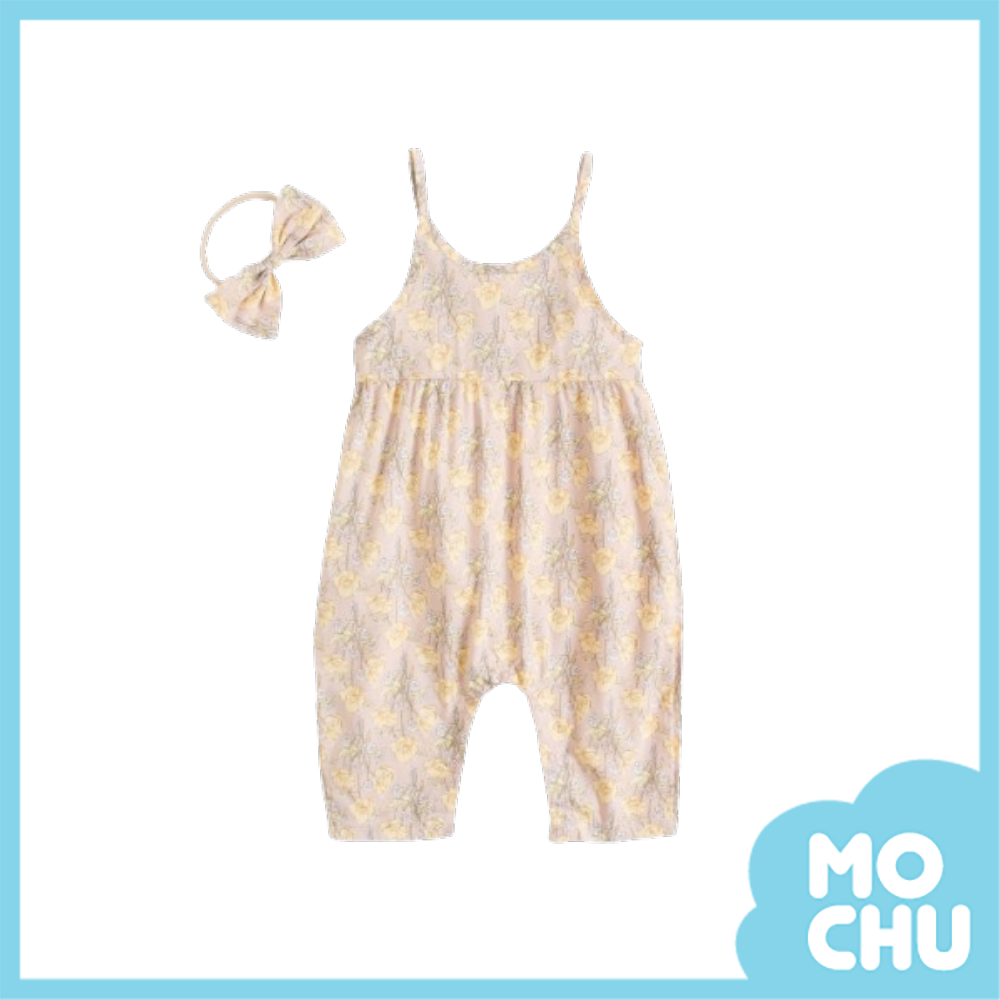 滿滿碎花細帶連身褲(二色）