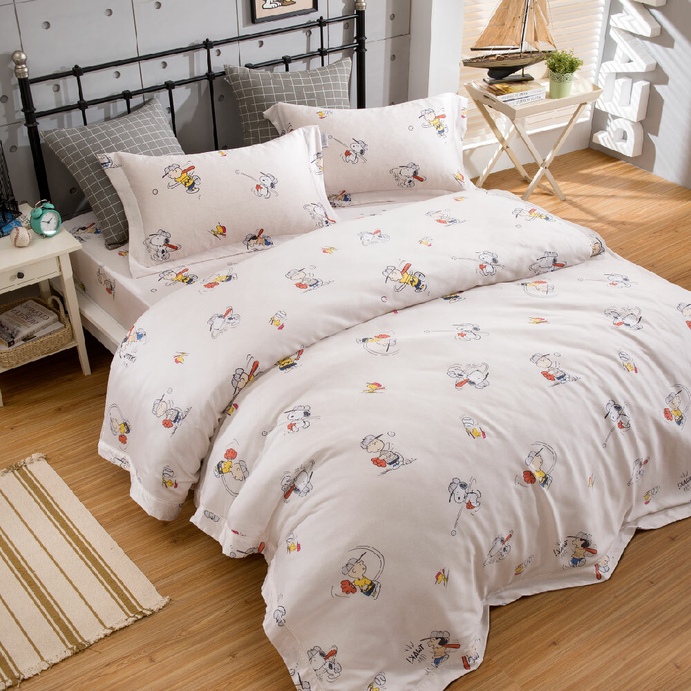 SNOOPY床包兩用被組 | 天使天絲 | SN110棒球大聯盟