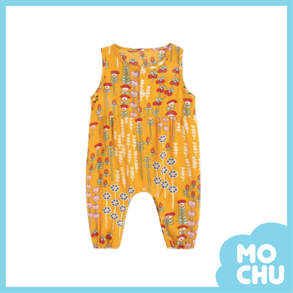 花花大集合無袖連身褲(二色）