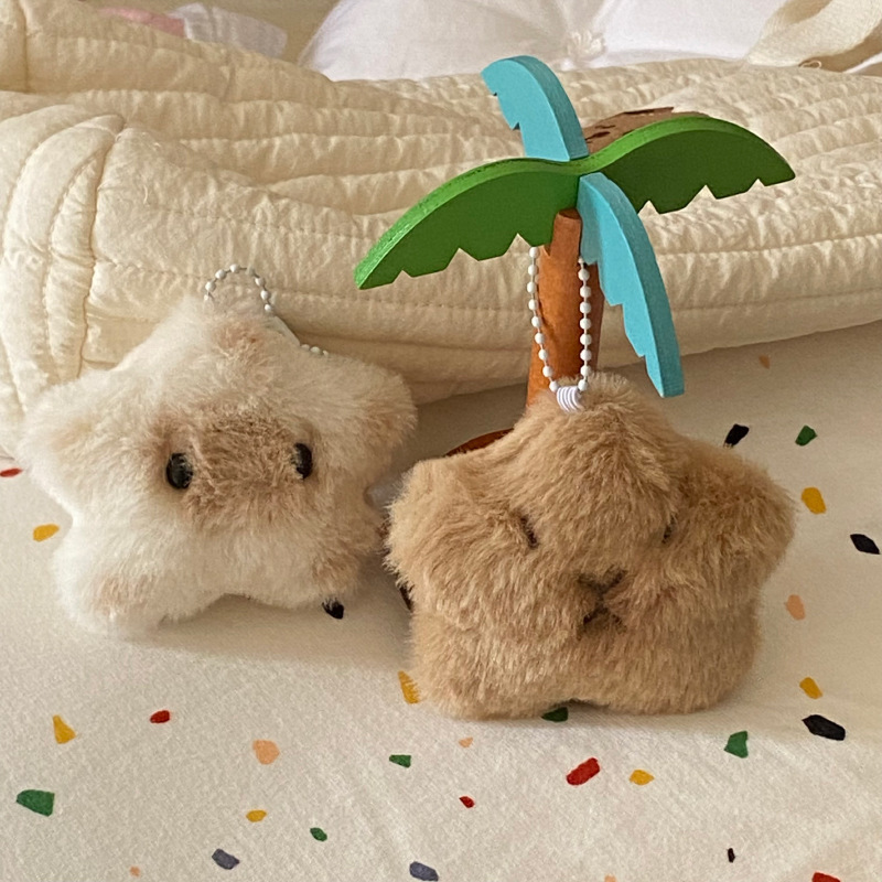 《3725》星星吱吱叫卡皮巴拉吊飾鑰匙圈