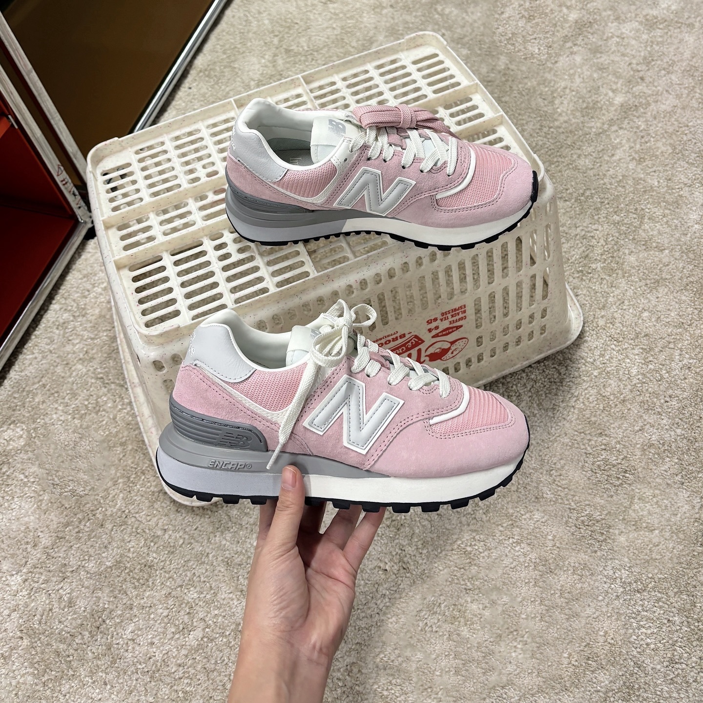 New Balance 574 櫻花粉 日本新發售 粉紅 復古 運動鞋 U574LGOP