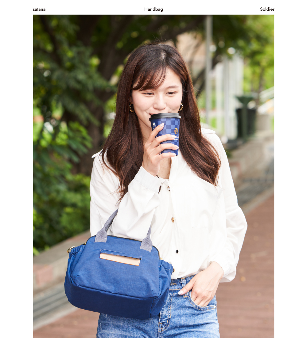satana Soldier 趣遊朗朗手提包 海軍藍色 SOS2990-225 手掛形象照
