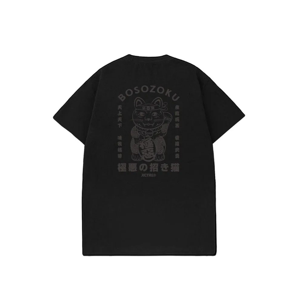 XCTRL 極惡招財貓短T-黑
