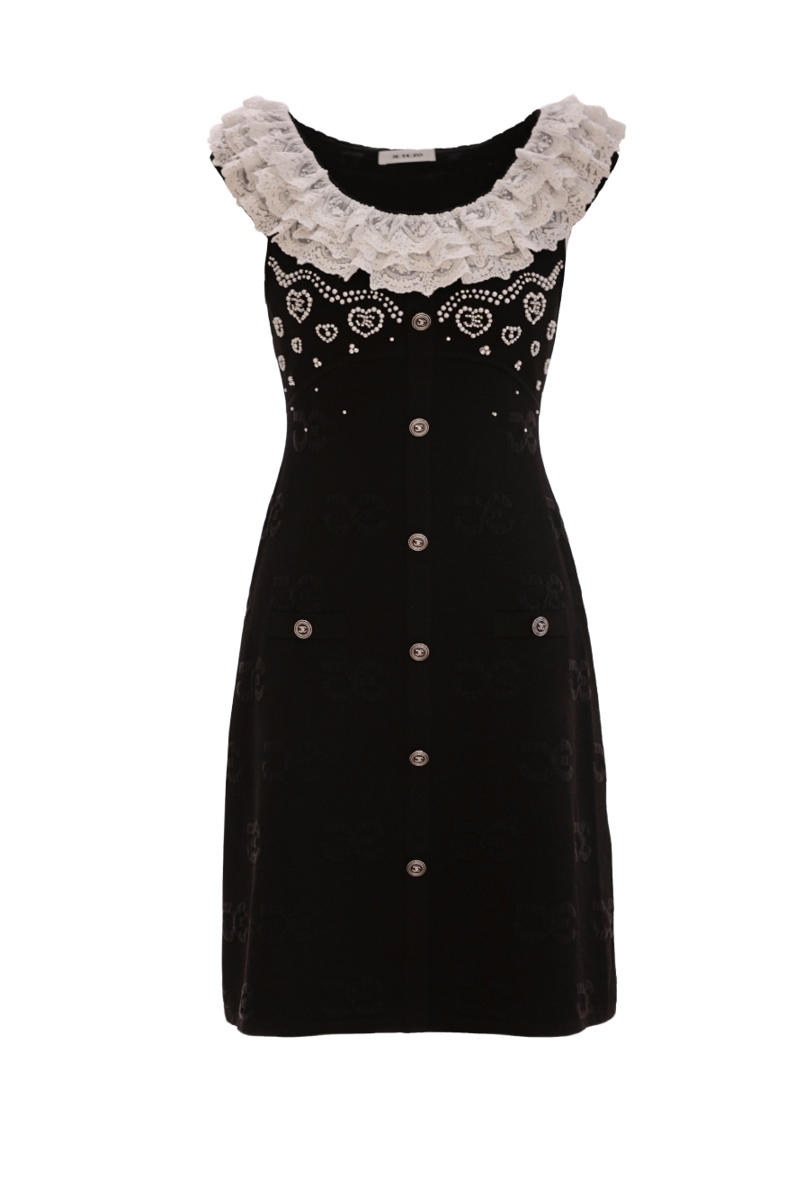 BD10207E1維多莉亞大圓領JE鑽飾洋裝