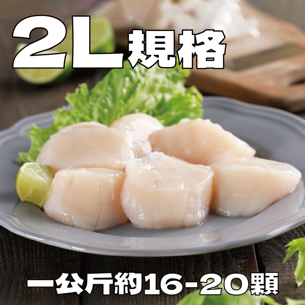 日本北海道 2L 生食級冷凍干貝