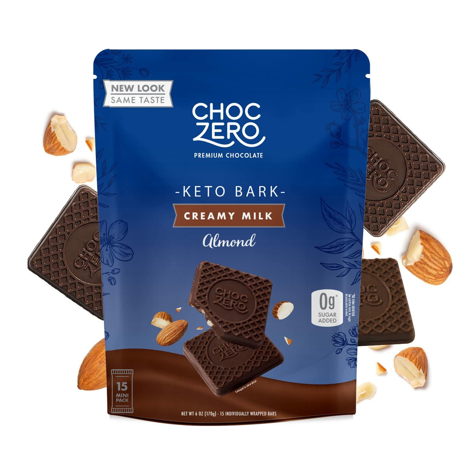 Choczero 低碳無添加糖杏仁牛奶朱古力塊