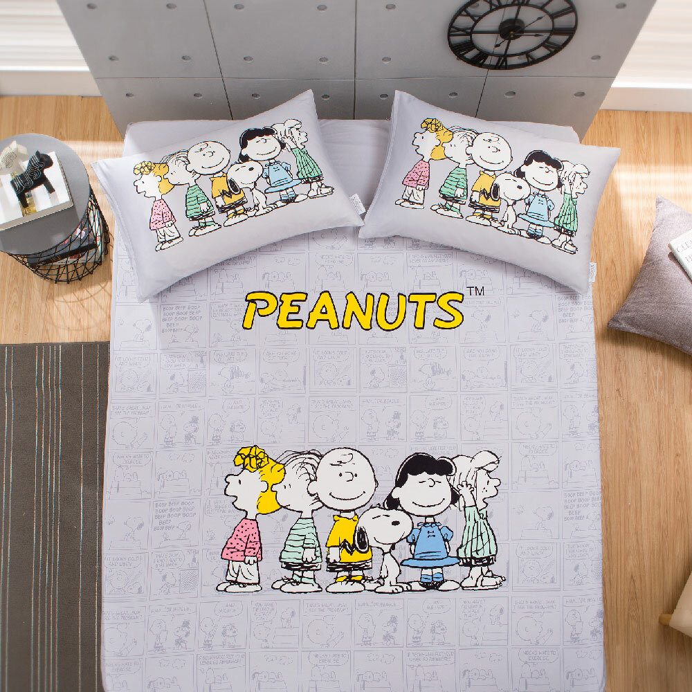 SNOOPY床包組 | 無異纖精梳美國棉 |  SN113友情萬歲