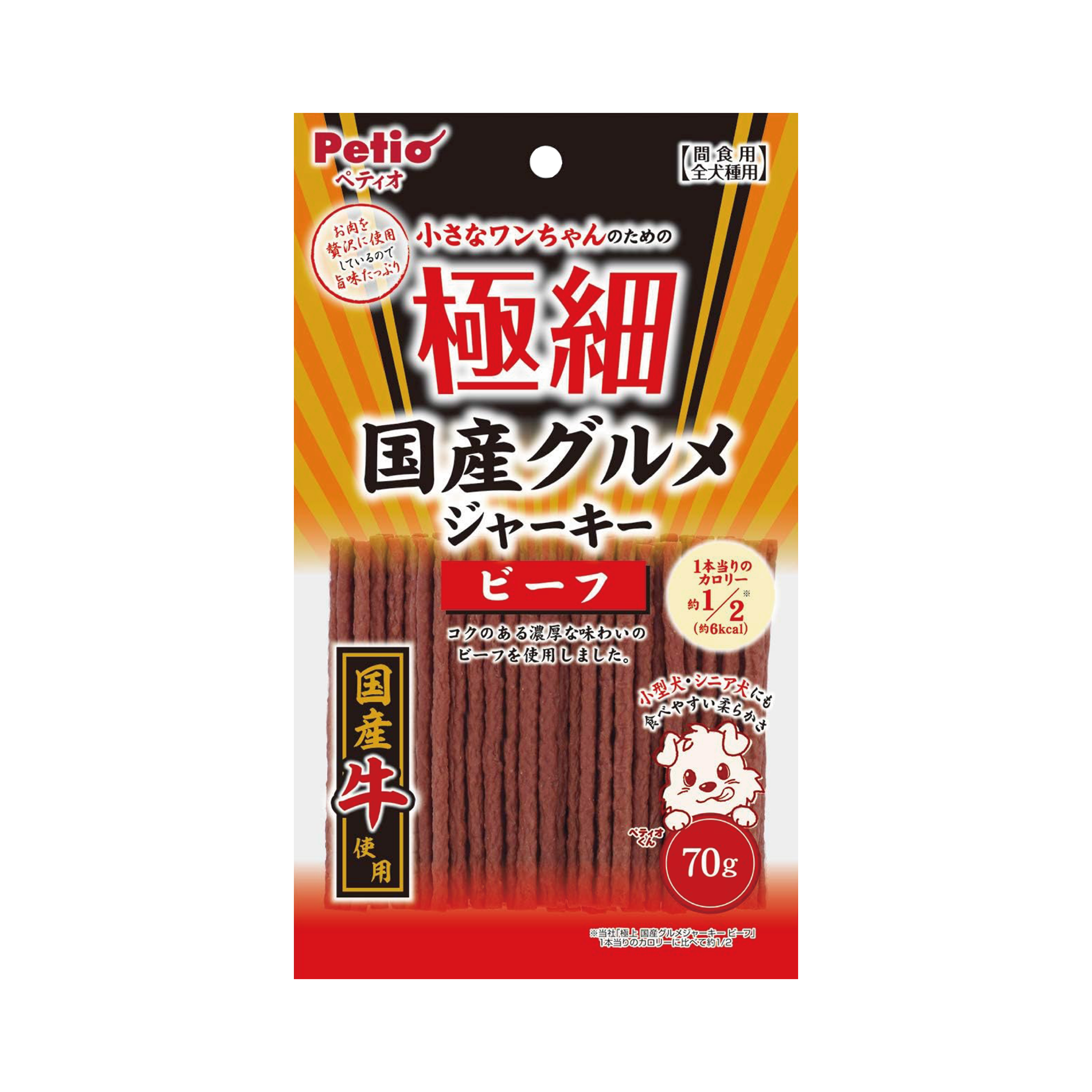 Petio 極細 国産牛肉棒 70g (PTO-5187)