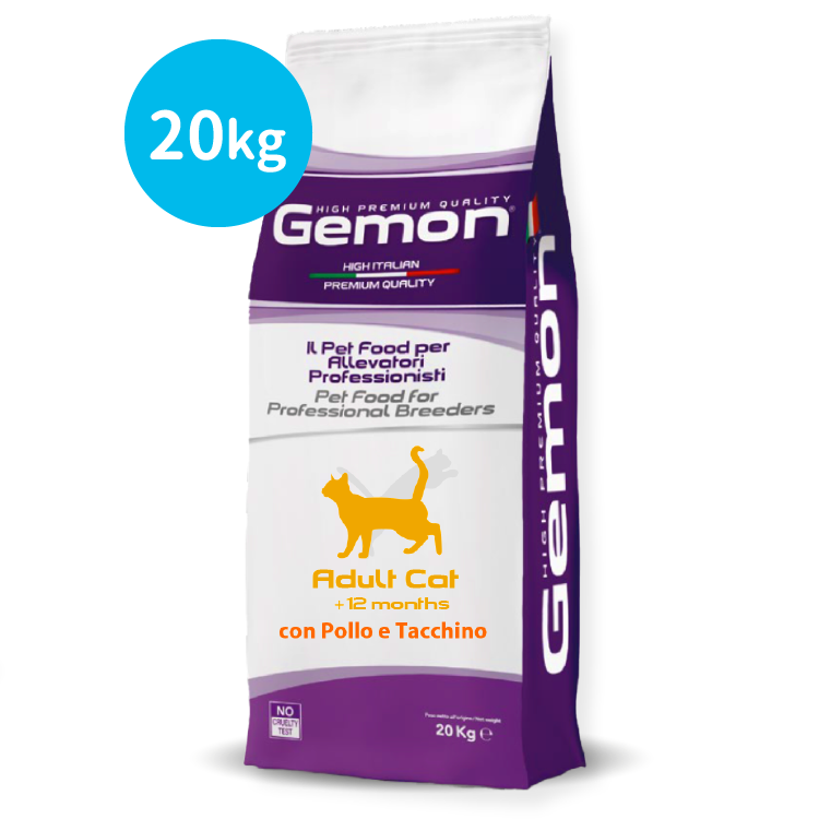 Gemon丨鮮雞肉火雞 成貓配方 20kg (GEM-0017)