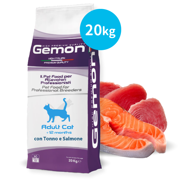 Gemon丨鮮吞拿三文魚 成貓配方 20kg (GEM-0000)