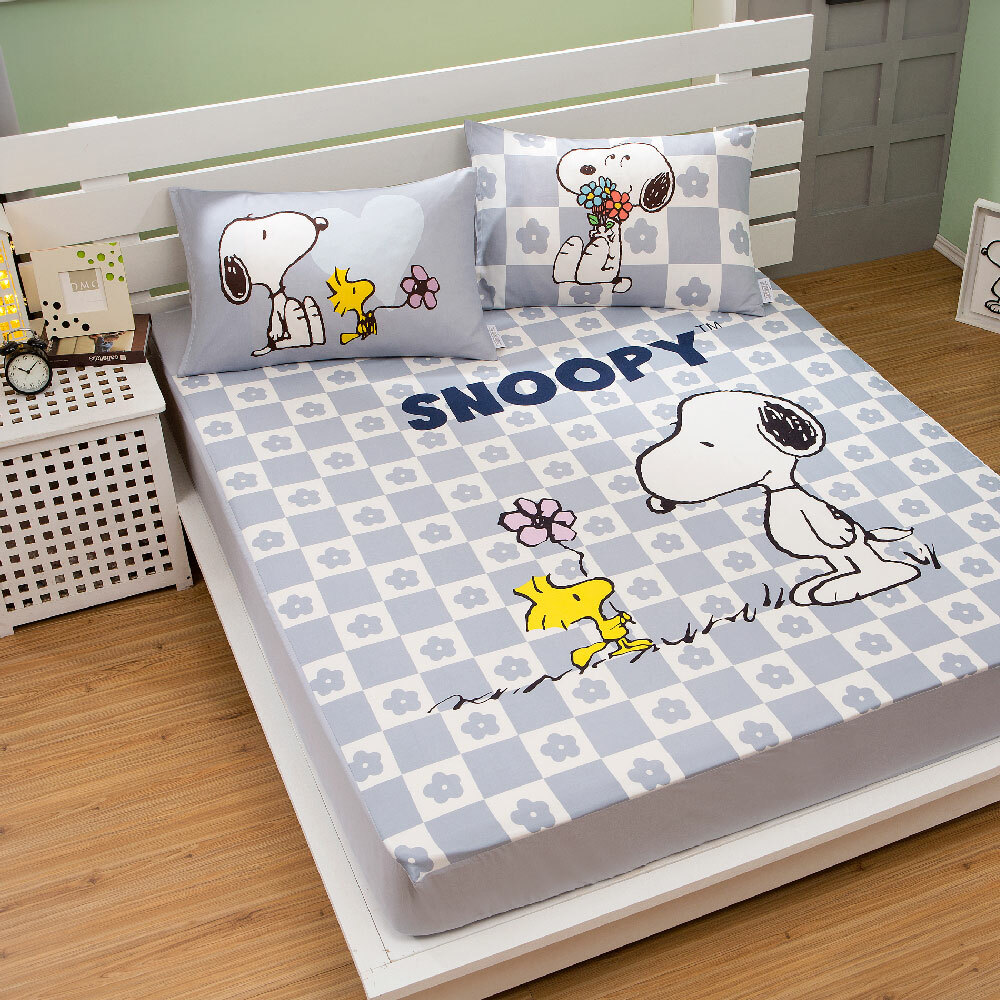 SNOOPY床包組 | 無異纖精梳美國棉 | SN123陪你暖暖