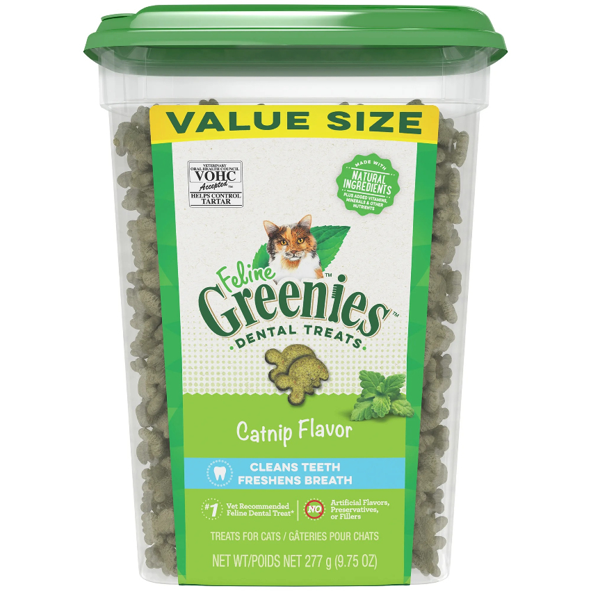 FELINE GREENIES™ Dental Treats Catnip Flavor 9.75oz
