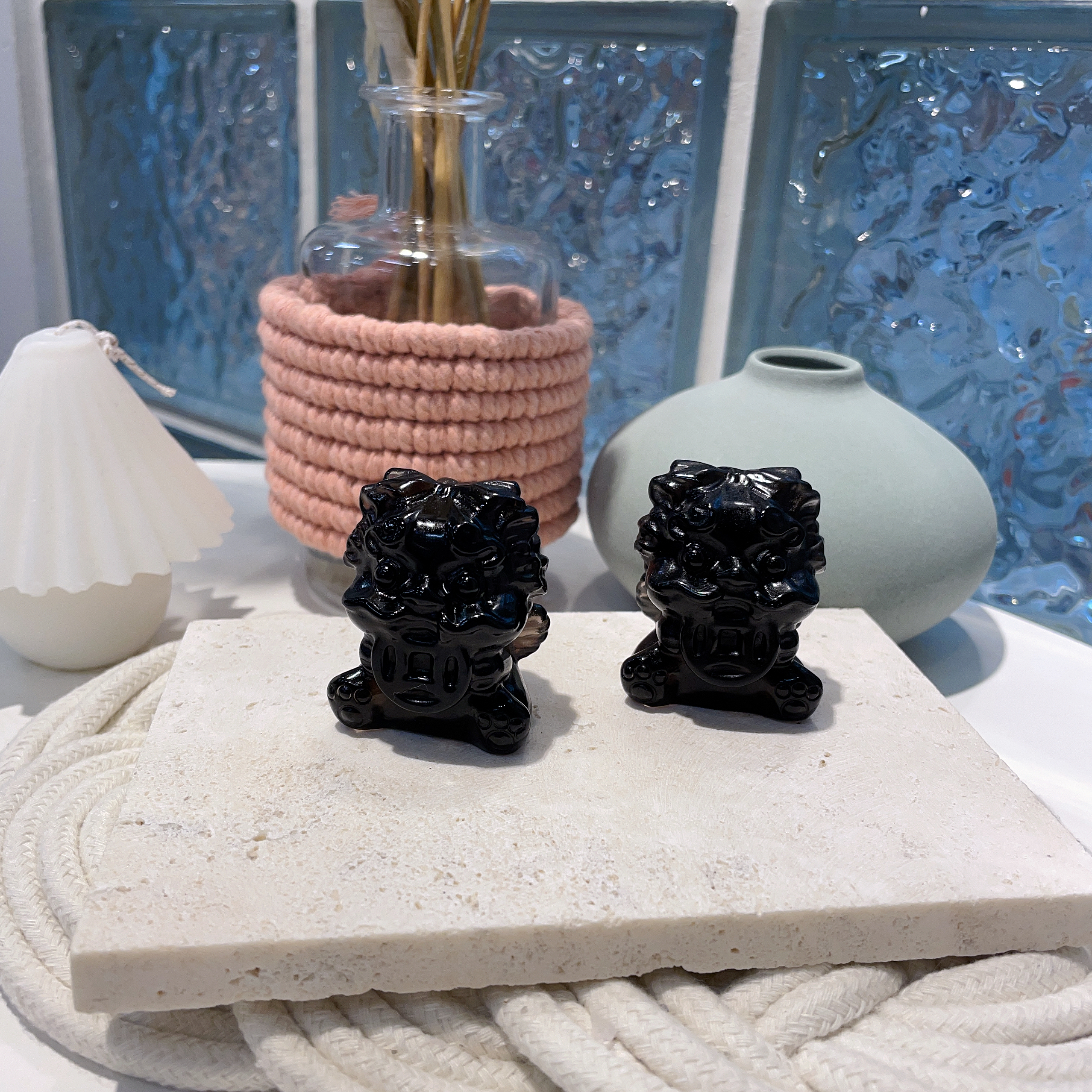 咬錢獸冰曜石擺件