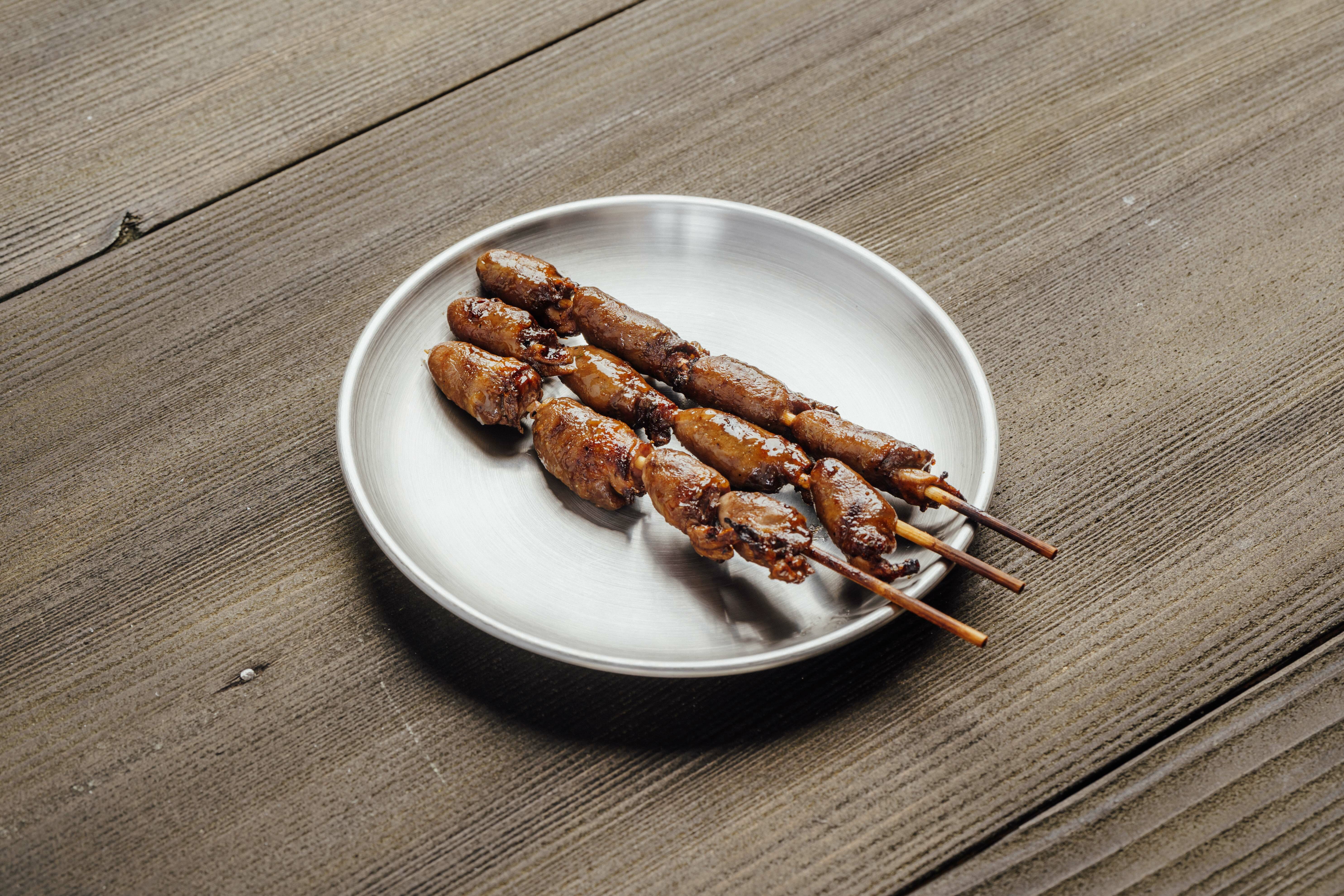 【路邊烤肉】串燒系列 : 雞心串 (6入)