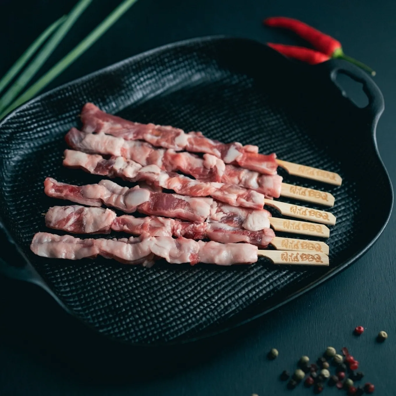 【路邊烤肉】串燒系列 : 紐澳羊肉串 (6入)