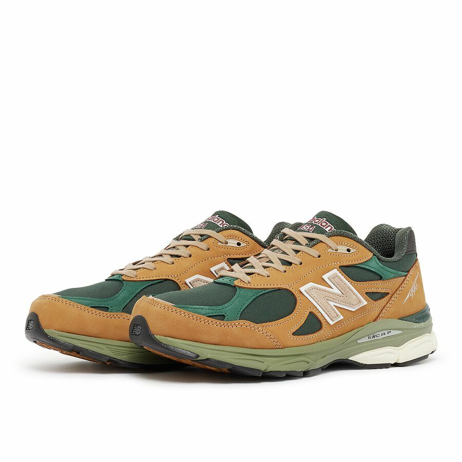 NEW BALANCE 990V3 X TEDDY SANTIS MADE IN USA BROWN / OLIVE